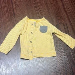 Yellow stripped cardigan